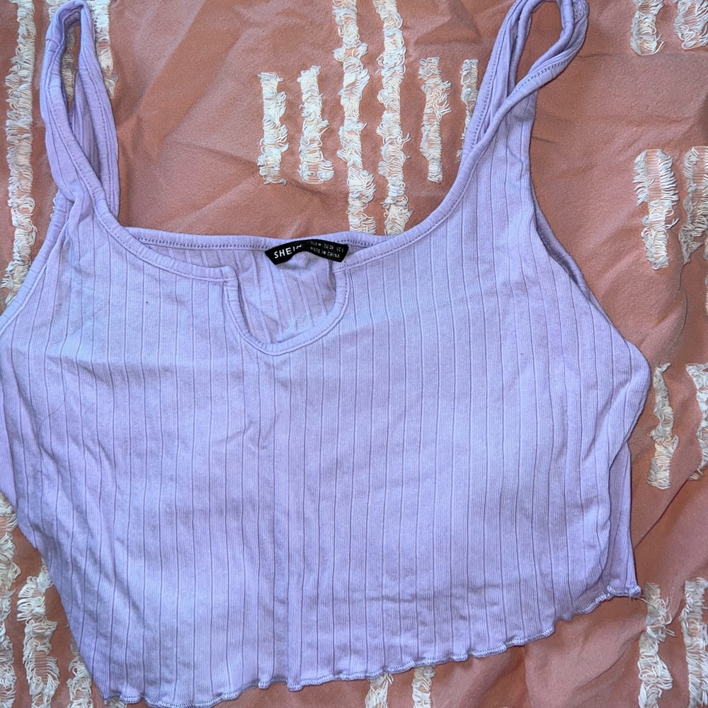 Purple crop top